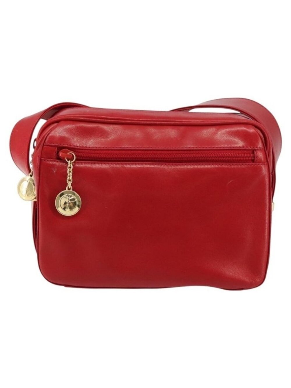 Authentic GUCCI Shoulder Bag Leather Red Gold - Picture 9 of 16